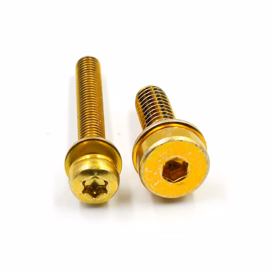 Venda direta do fabricante latão M4 M6 M8 seis lóbulos hexagonais máquina de lavar arruela sem parafusos